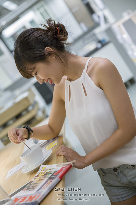 Lifestyle portrait photoshoot session with Puang Shujuan at IKEA Alexandra