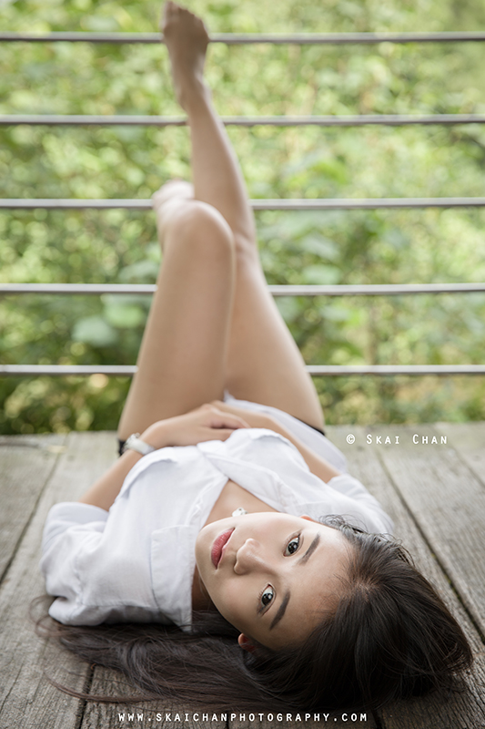 Outdoor fashion photoshoot session with Joanne at West Coast Park