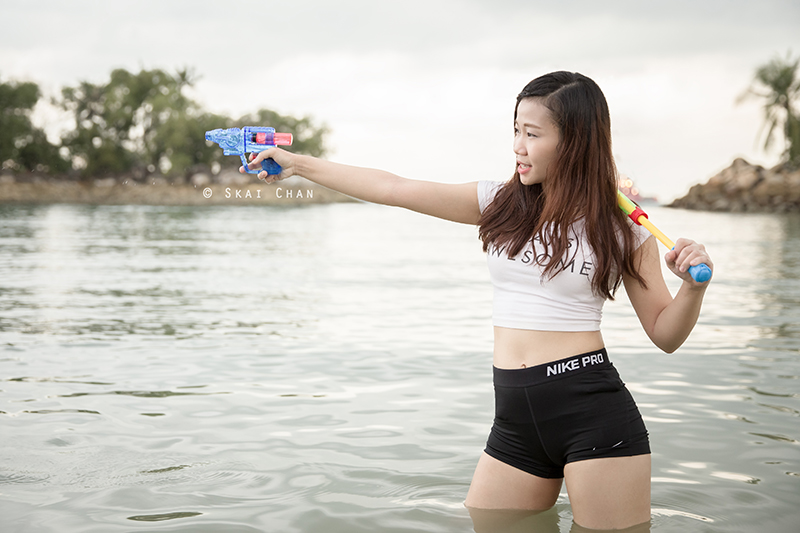 Lifestyle fitness bikini photoshoot session with Beverley Angkangon at Siloso Beach (Sentosa)