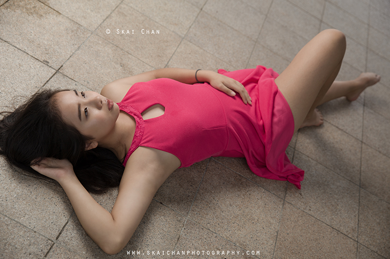 Fashion portrait photoshoot session with Shermaine Koh at Sengkang Riverside Park