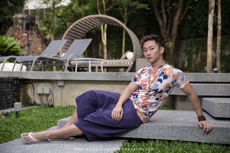 Boho themed men's fashion photoshoot session with Gilbert Lew at Lloyd's Inn