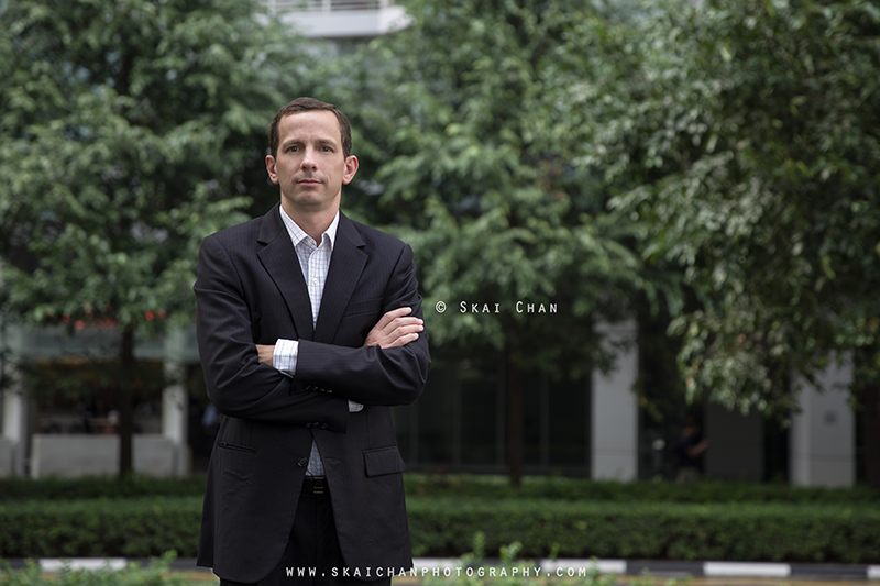 high-end corporate portrait using professional light