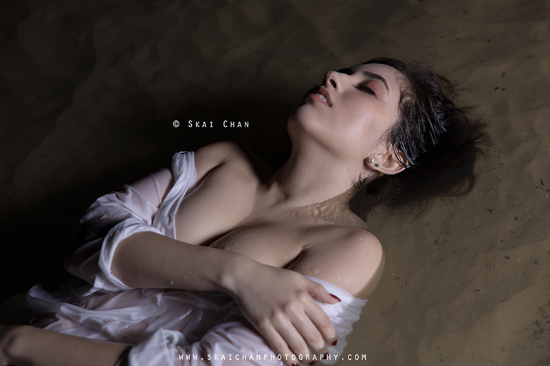 Photoshoot with Val G at Sentosa beach