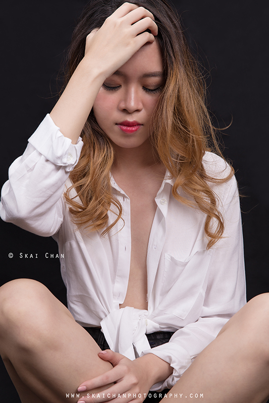 Modelling portfolio photoshoot session with Debbie Tan at Tanjong Pagar (photography studio)