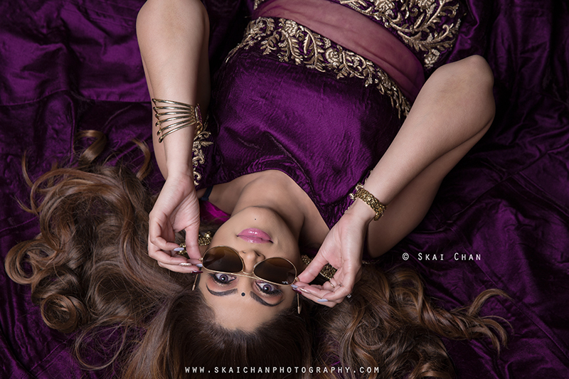 Creative fashion portrait photoshoot session with Renu at The Ritz-Carlton, Millenia Singapore