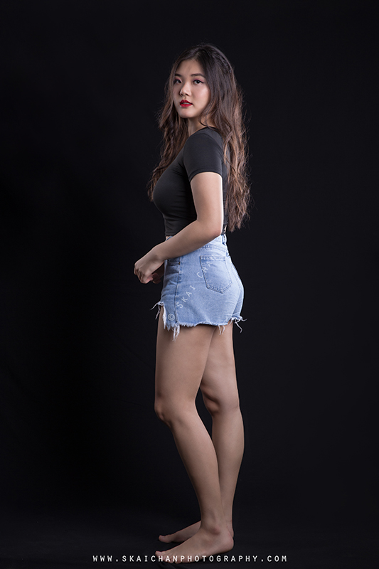 Studio fashion portrait photoshoot session with Beatrice Lee Mynn at Tanjong Pagar (photography studio)