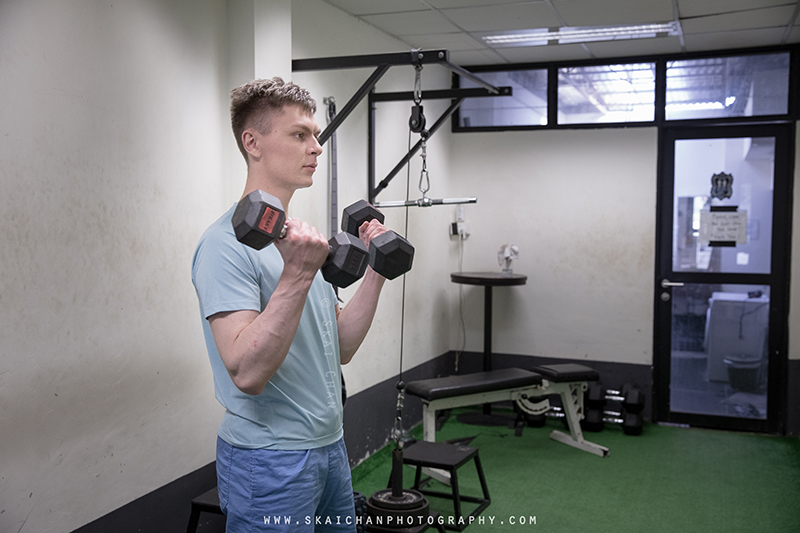 Male fitness gym portrait photoshoot session with Greg @ Elevate - The Barbell Club
