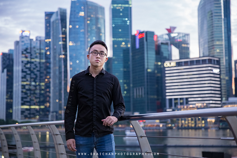 casual corporate portrait using natural light