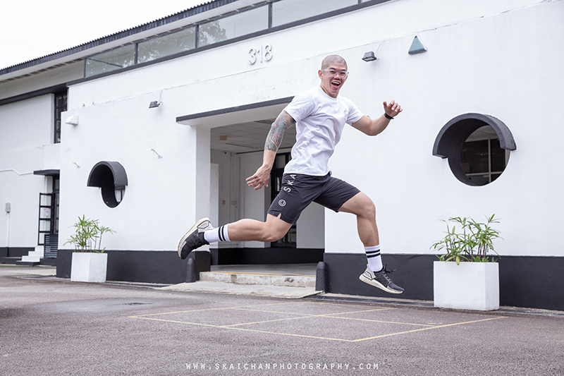 Fitness corporate photoshoot session with Personal Trainer (PT) Chua Ming Siu (Range Personal Training) at The Guild Fitness (gym)