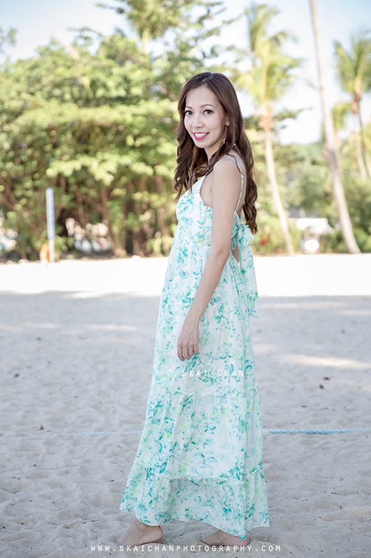 Lifestyle beach photoshoot session with Isabelle at Palawan Beach (Sentosa)