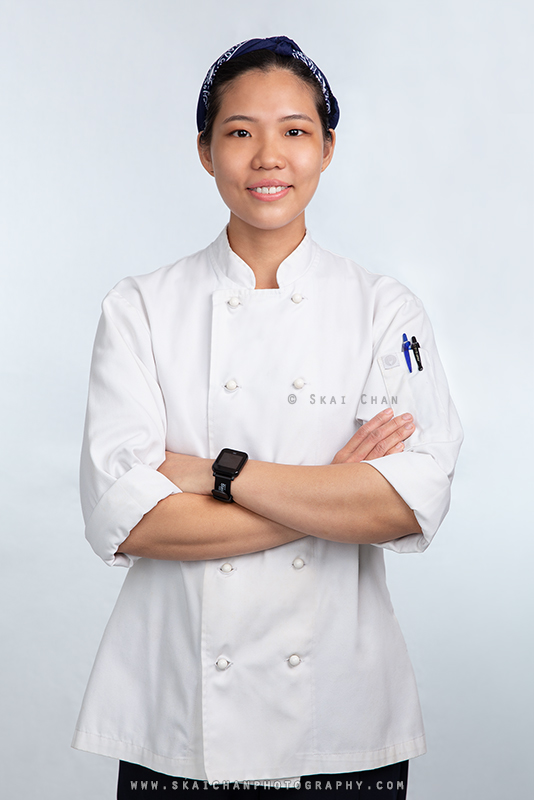 Corporate studio photoshoot session with chef Carissa Yeo at Tanjong Pagar (photography studio)