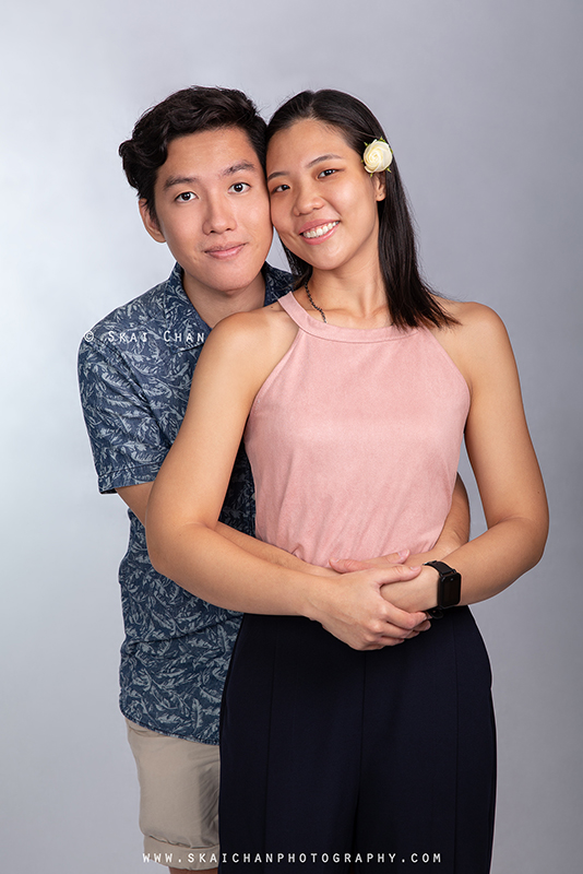 Studio couple photoshoot session with Clifton Lim & Carissa Yeo at Tanjong Pagar (photography studio)