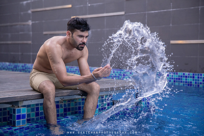 Men's hair and makeup for Anmol