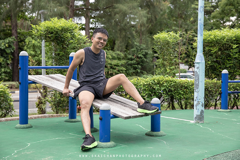 Lifestyle fitness workout/ exercise portrait photoshoot session with Barry Chow @ fitness corner (Yuan Ching Road)