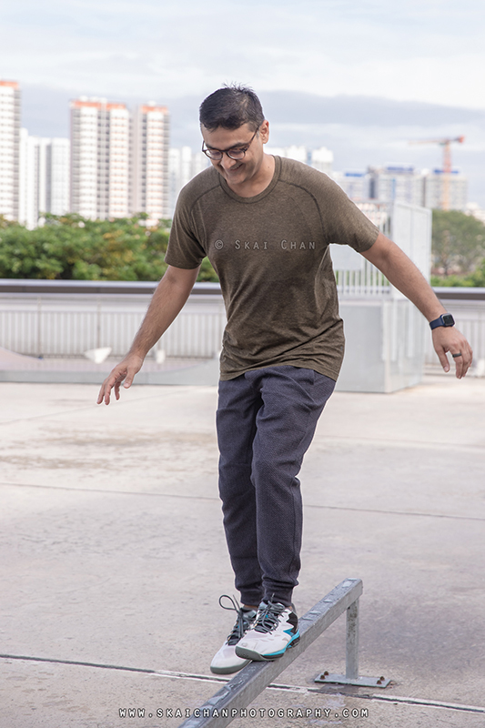 Men's fitness fashion photoshoot session with Gaurav Trivedi @ Singapore Sports Hub