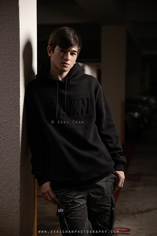 Men's fashion photoshoot session with Oliver Laudi at Hume Park 1 carpark