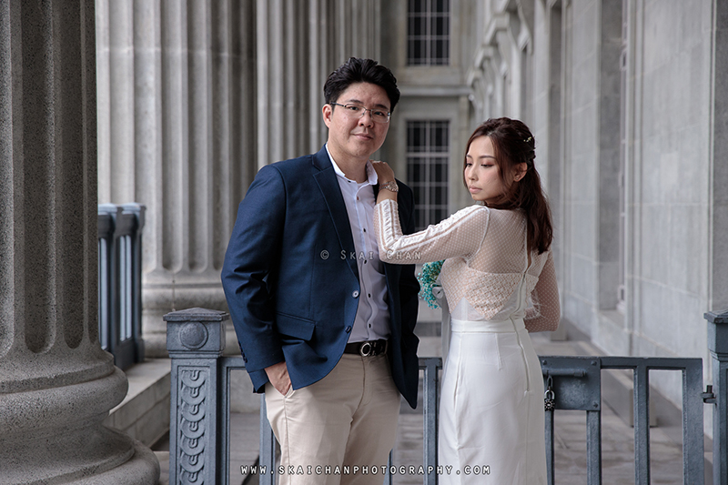 Pre-Wedding photoshoot session with Zijian & Christine at National Gallery Singapore