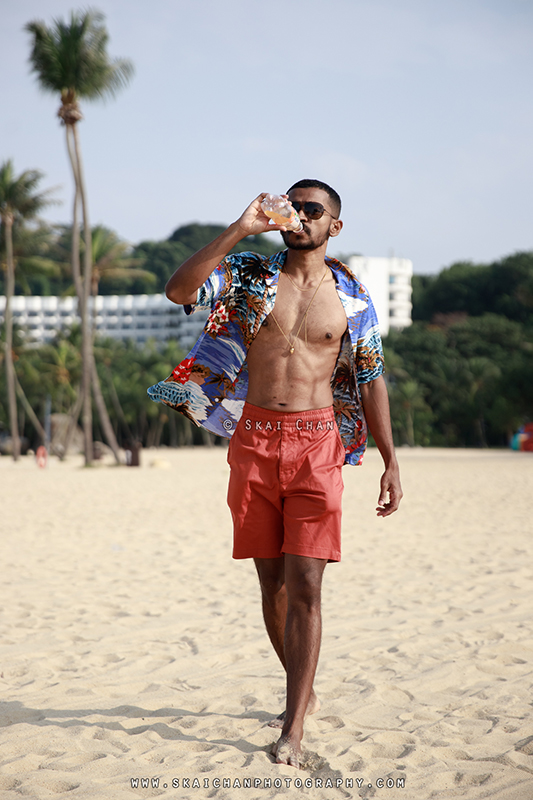 Beach lifestyle photoshoot session with Daniel Stephen @ Siloso Beach, Sentosa