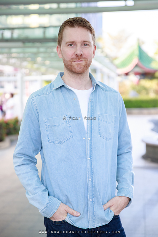 Outdoor men's fashion photoshoot session with Gwendal @ Chinatown