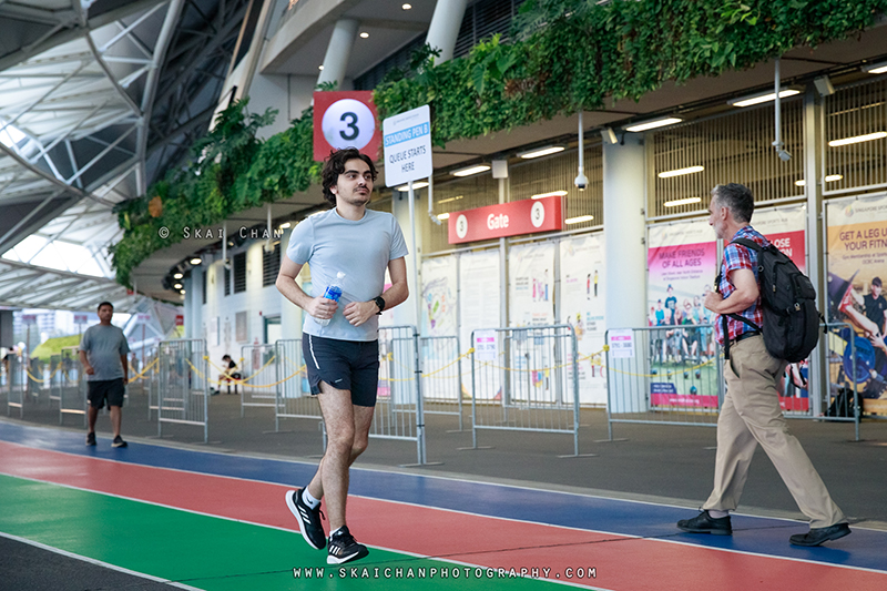 Jogging photoshoot session with Zaid at Singapore Sports Hub