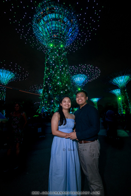 Outdoor Night Couple Photoshoot - Bryan & Abby @ Gardens by the Bay