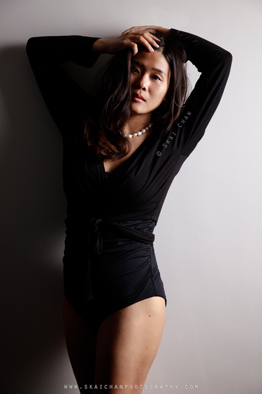 Glamour portrait photoshoot session with Esther Pai at Tengah (photography studio)