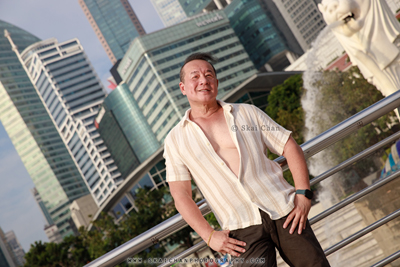 Outdoor Vacation Photoshoot @ Merlion Park Outdoor Vacation Photoshoot - Andy