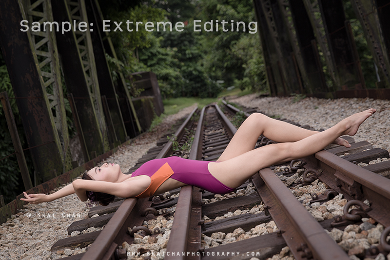 After photo: extreme edited photo